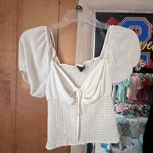 Love Tree Top (Cream) Crop Top